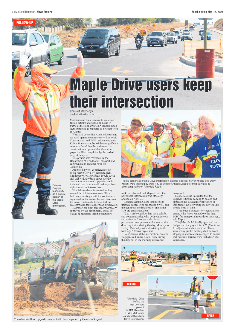 Midrand Reporter 12 May 2023 page 2