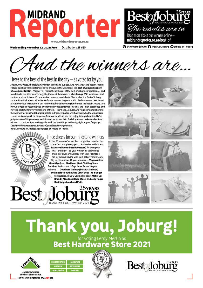 Midrand Reporter  12 November 2021 page 1