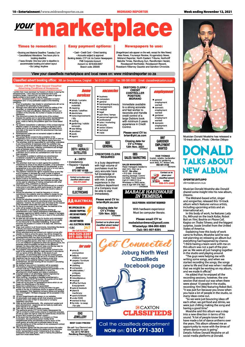 Midrand Reporter  12 November 2021 page 12
