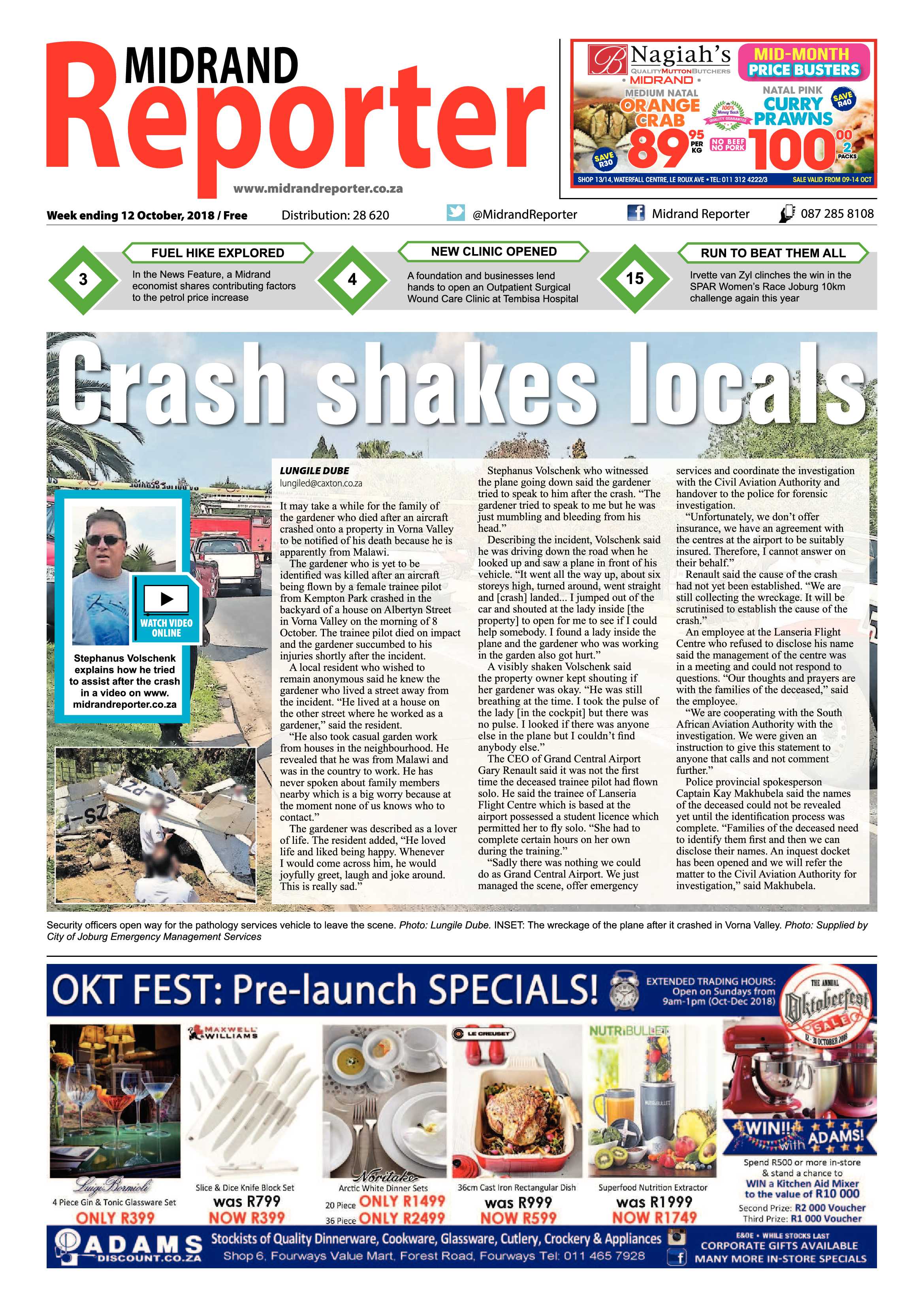 Midrand Reporter 12 October, 2018 page 1