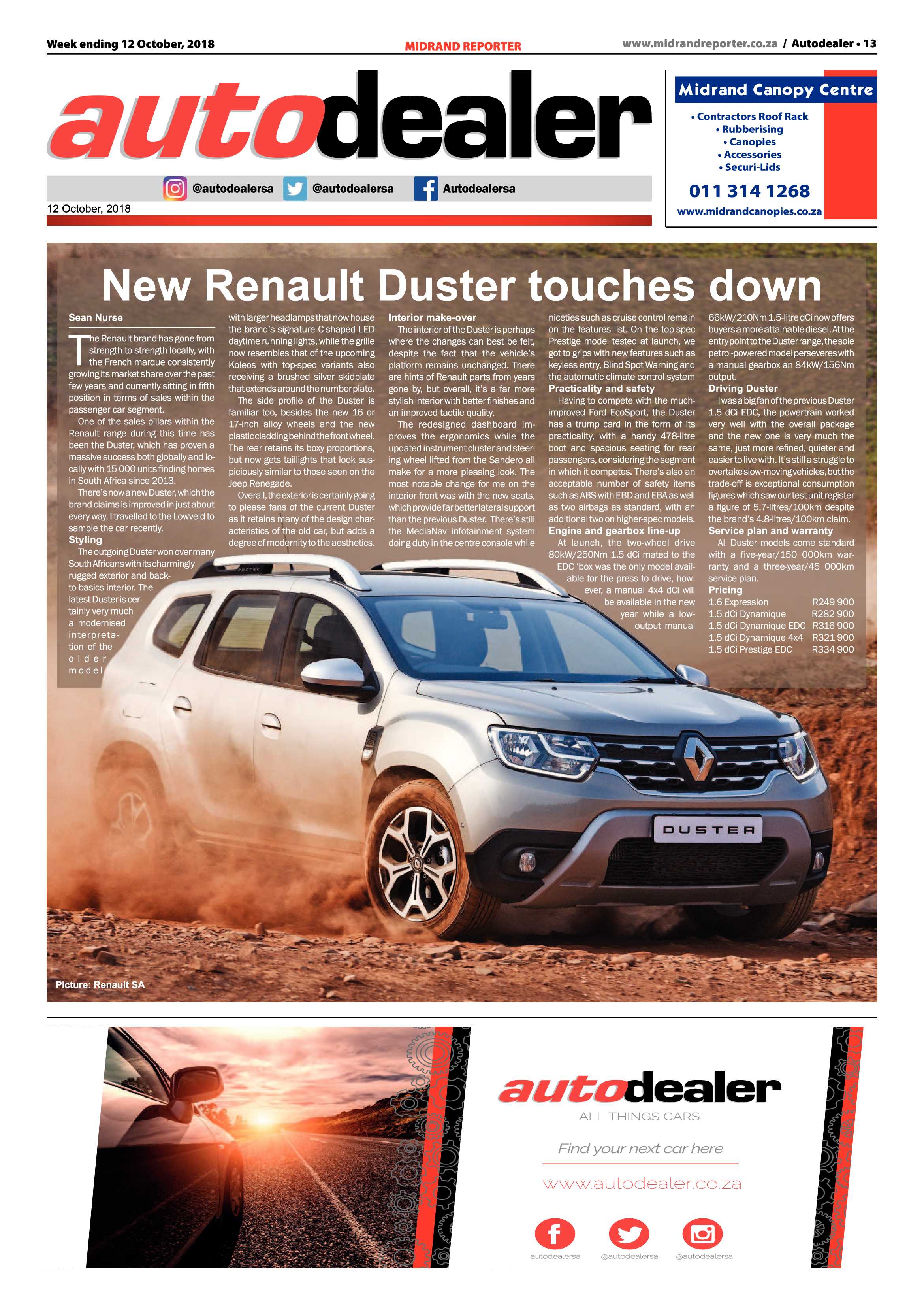 Midrand Reporter 12 October, 2018 page 13