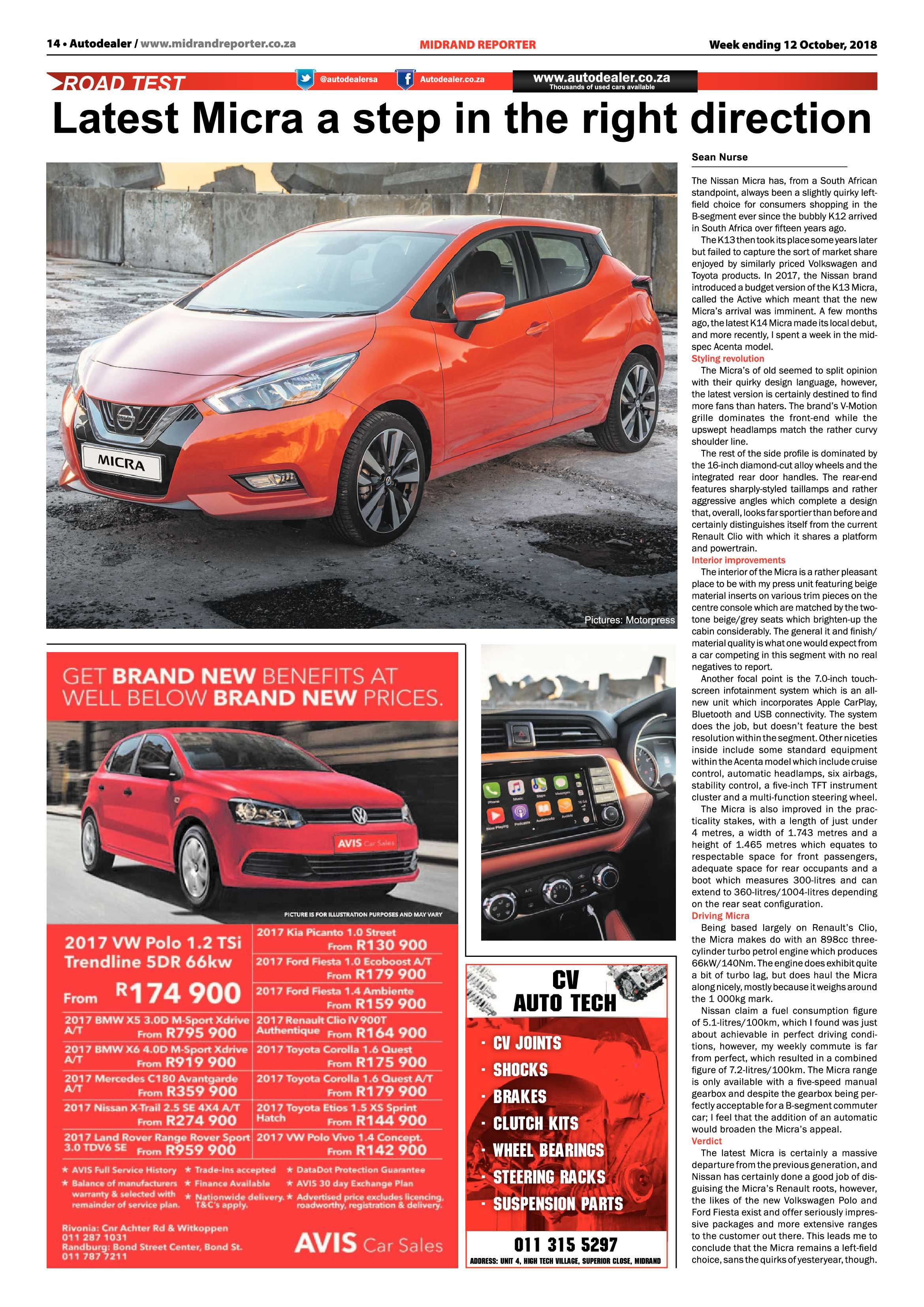 Midrand Reporter 12 October, 2018 page 14