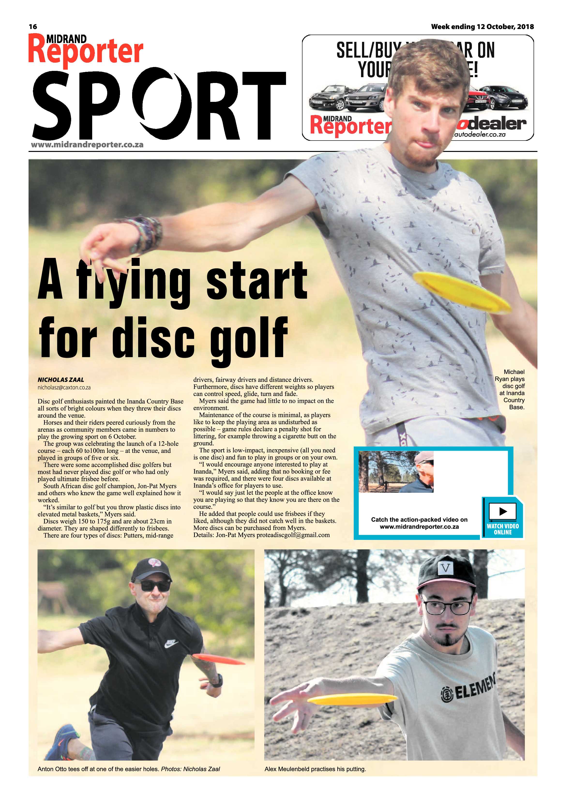 Midrand Reporter 12 October, 2018 page 16