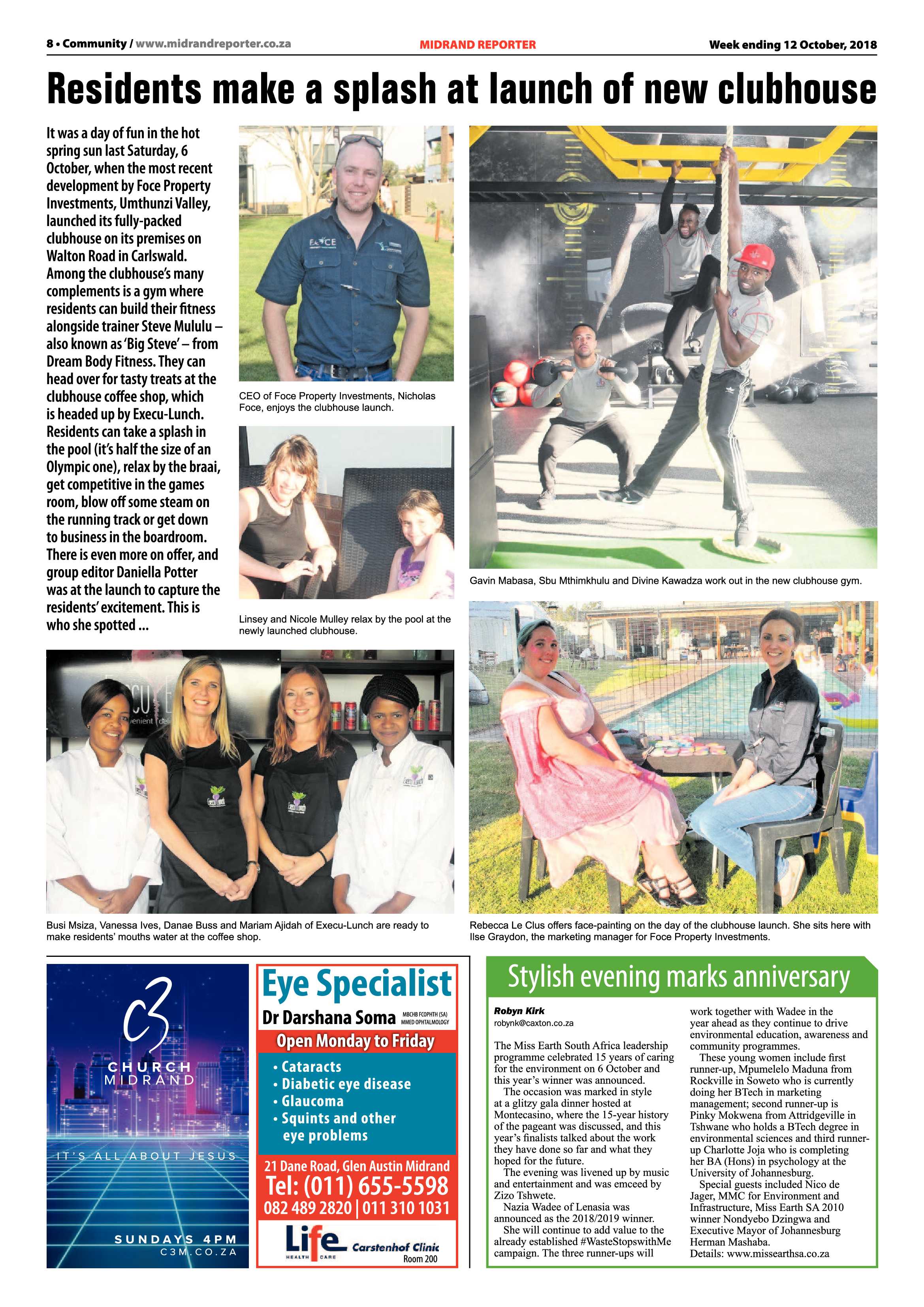 Midrand Reporter 12 October, 2018 page 8