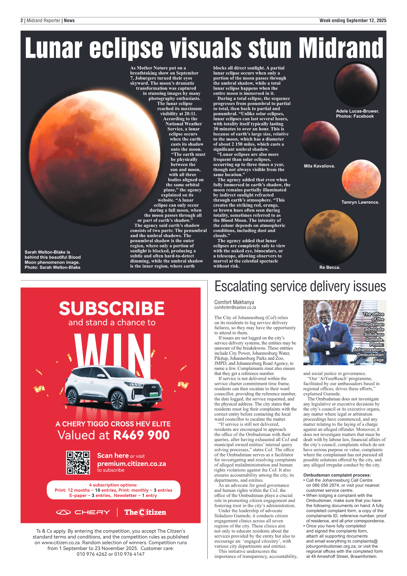 Midrand Reporter 12 September 2025 page 2
