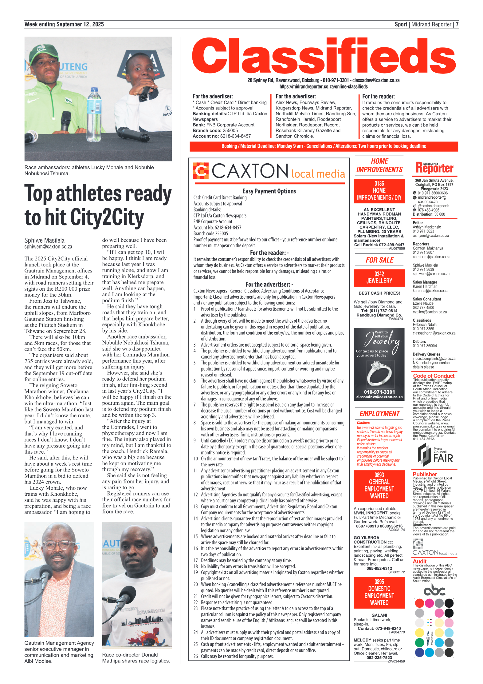 Midrand Reporter 12 September 2025 page 7