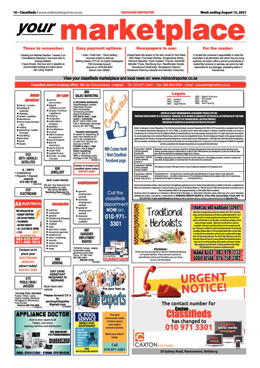 Midrand Reporter 13 August 2021 page 10