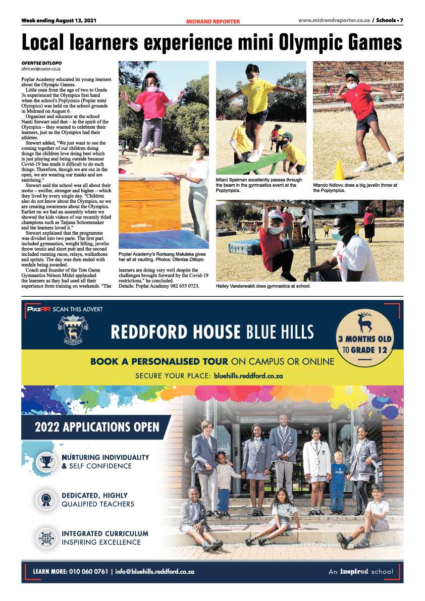 Midrand Reporter 13 August 2021 page 7