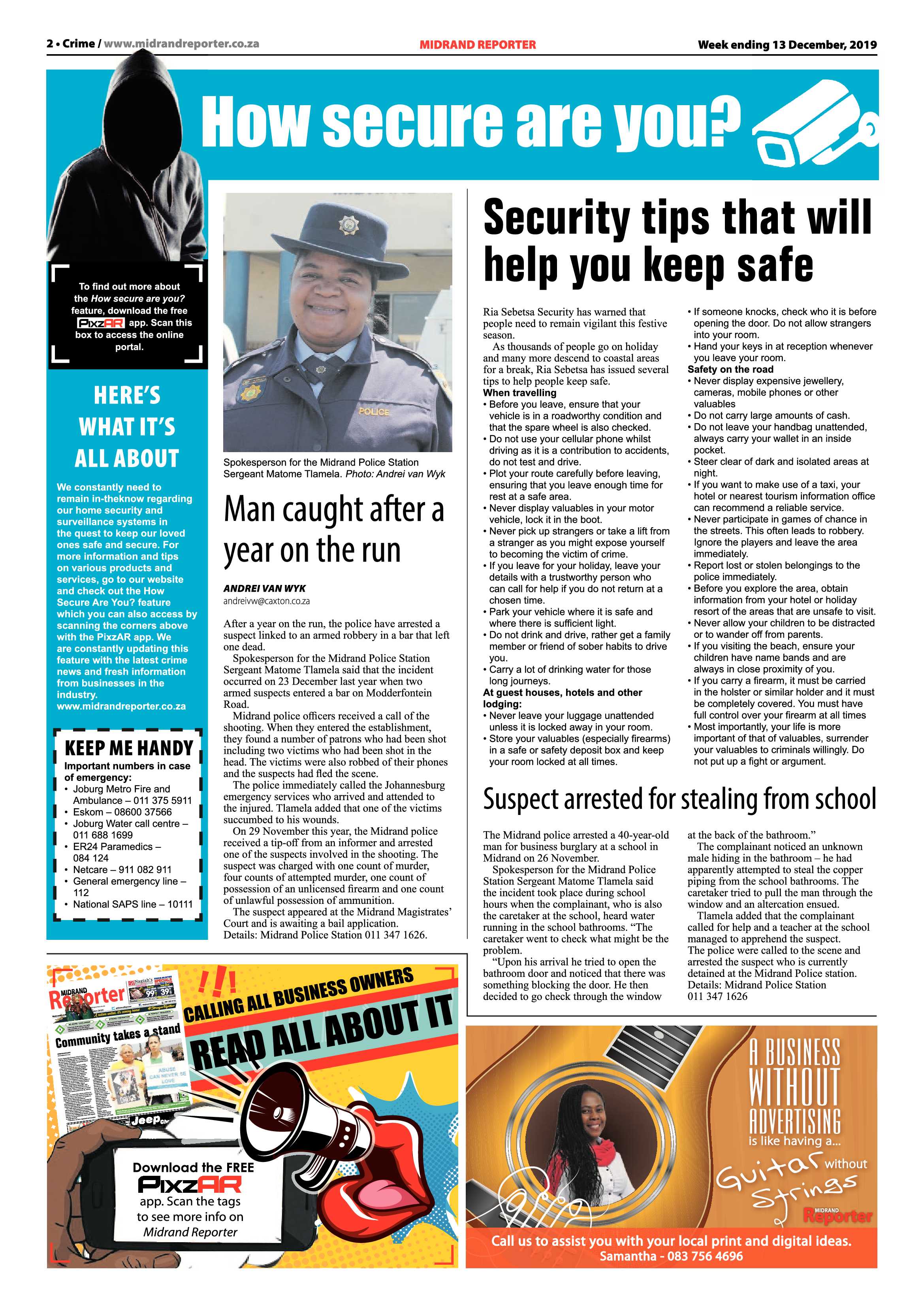 Midrand Reporter 13 December 2019 page 2