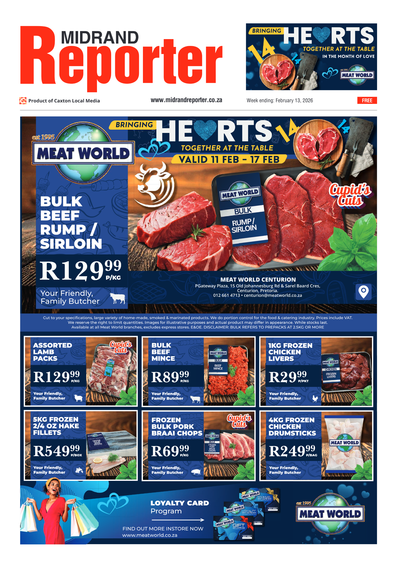 Midrand Reporter 13 February 2026 page 1
