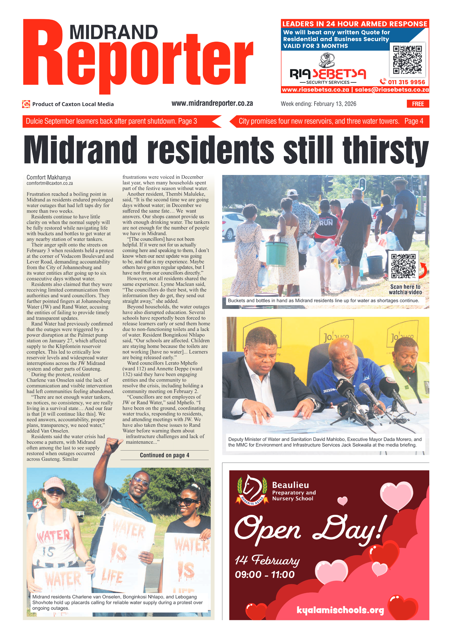 Midrand Reporter 13 February 2026 page 3