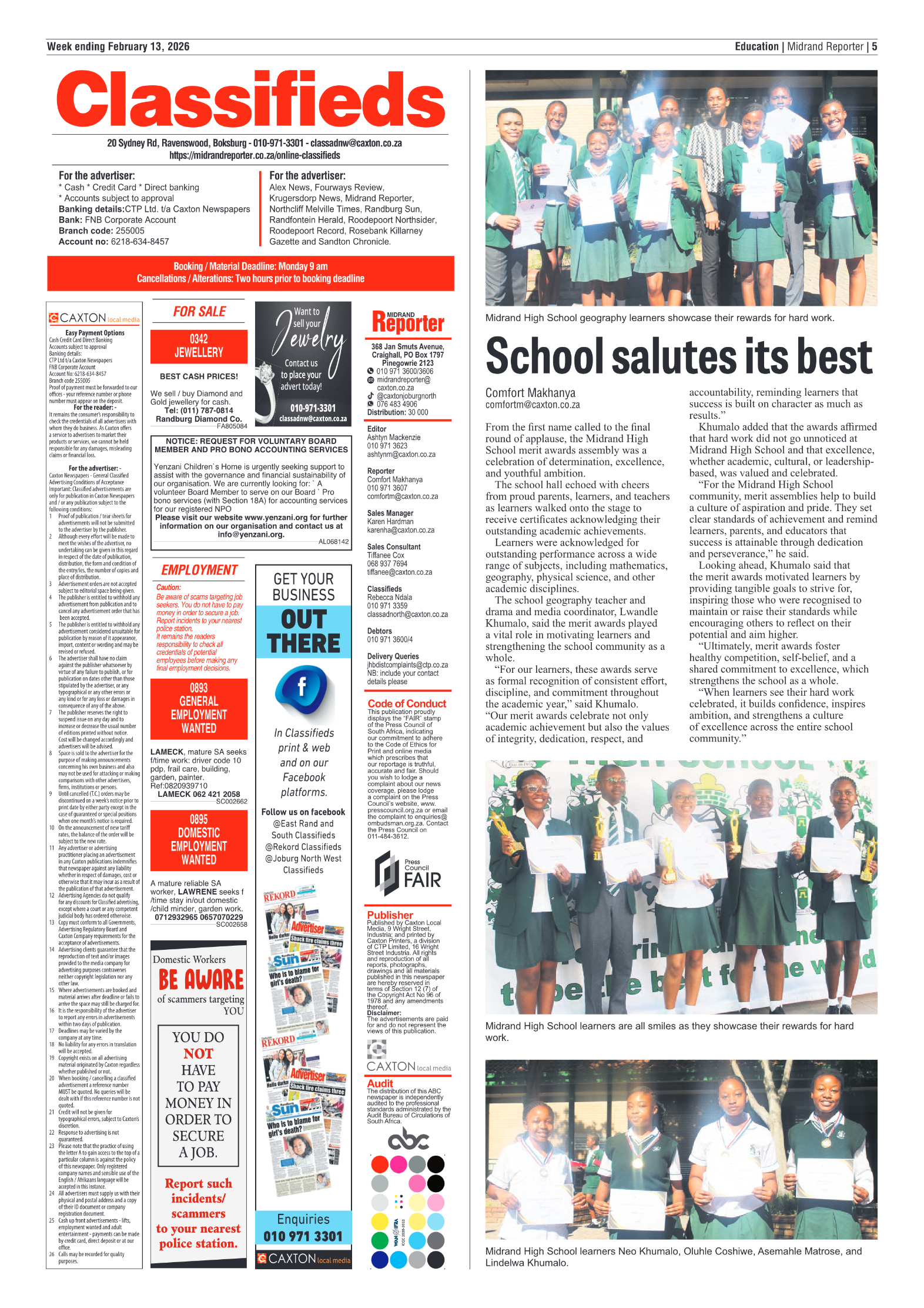 Midrand Reporter 13 February 2026 page 7