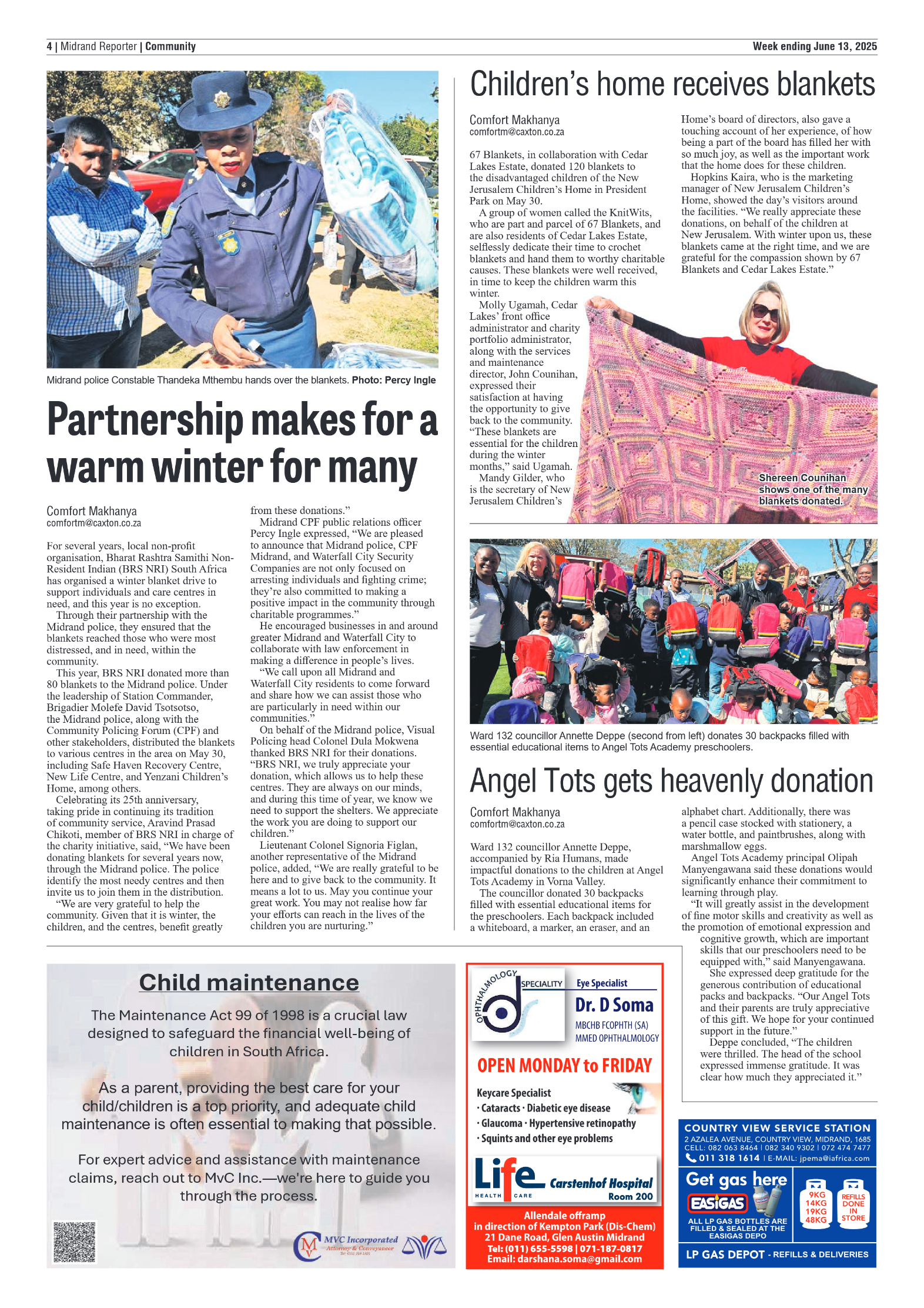 Midrand Reporter 13 June 2025 page 6