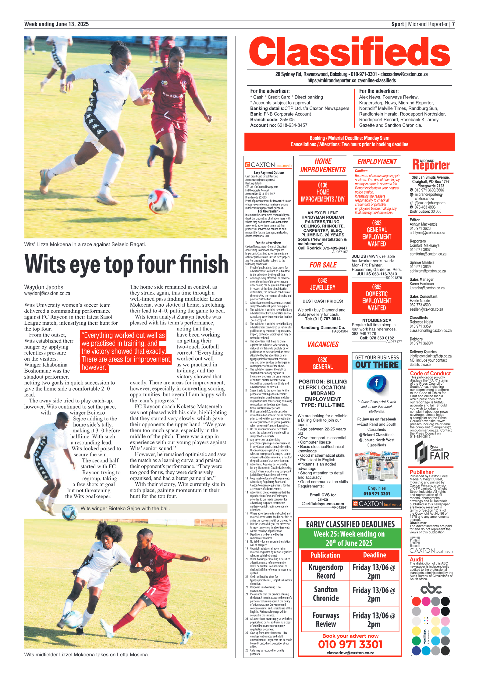 Midrand Reporter 13 June 2025 page 9