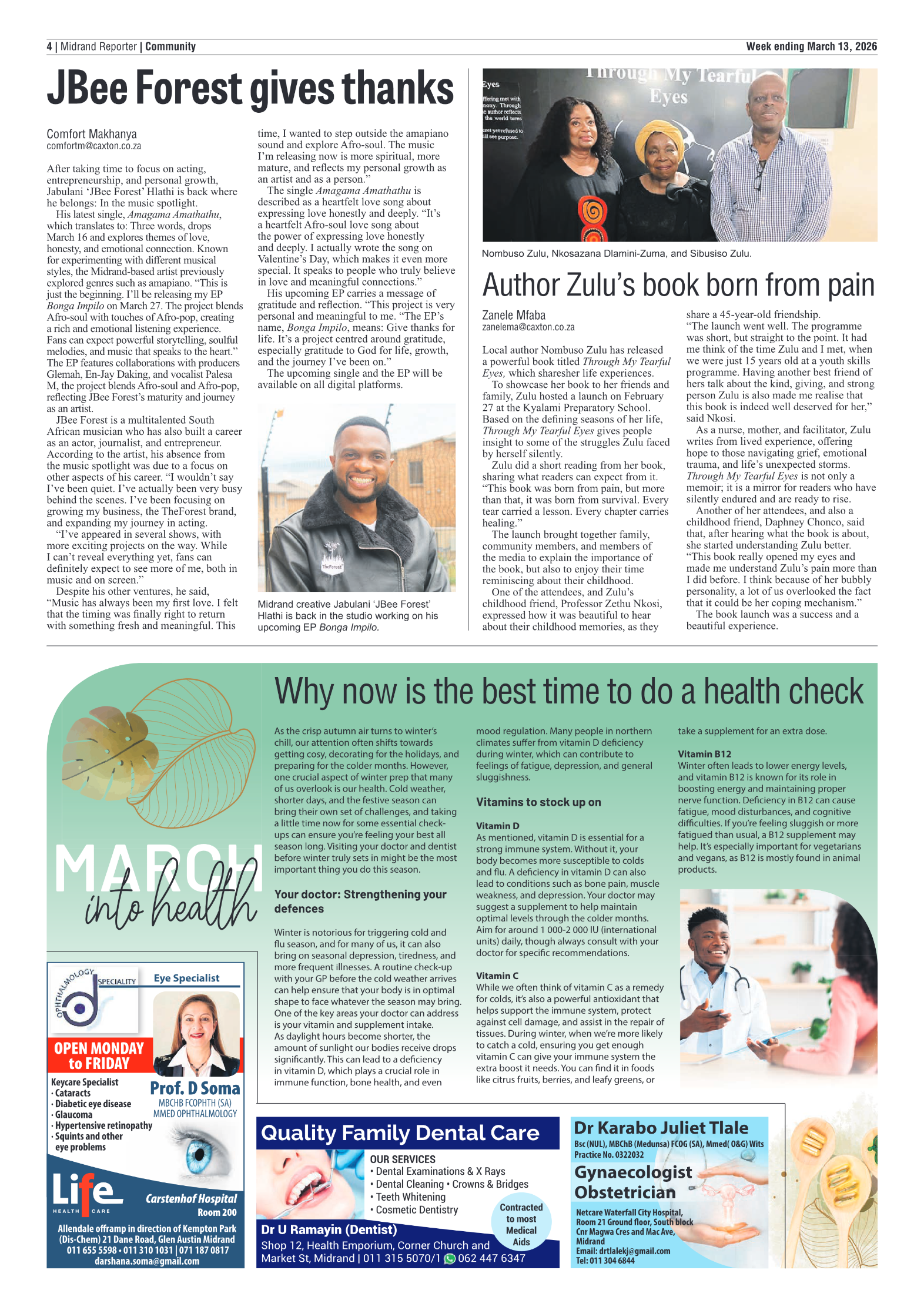 Midrand Reporter 13 March 2026 page 6