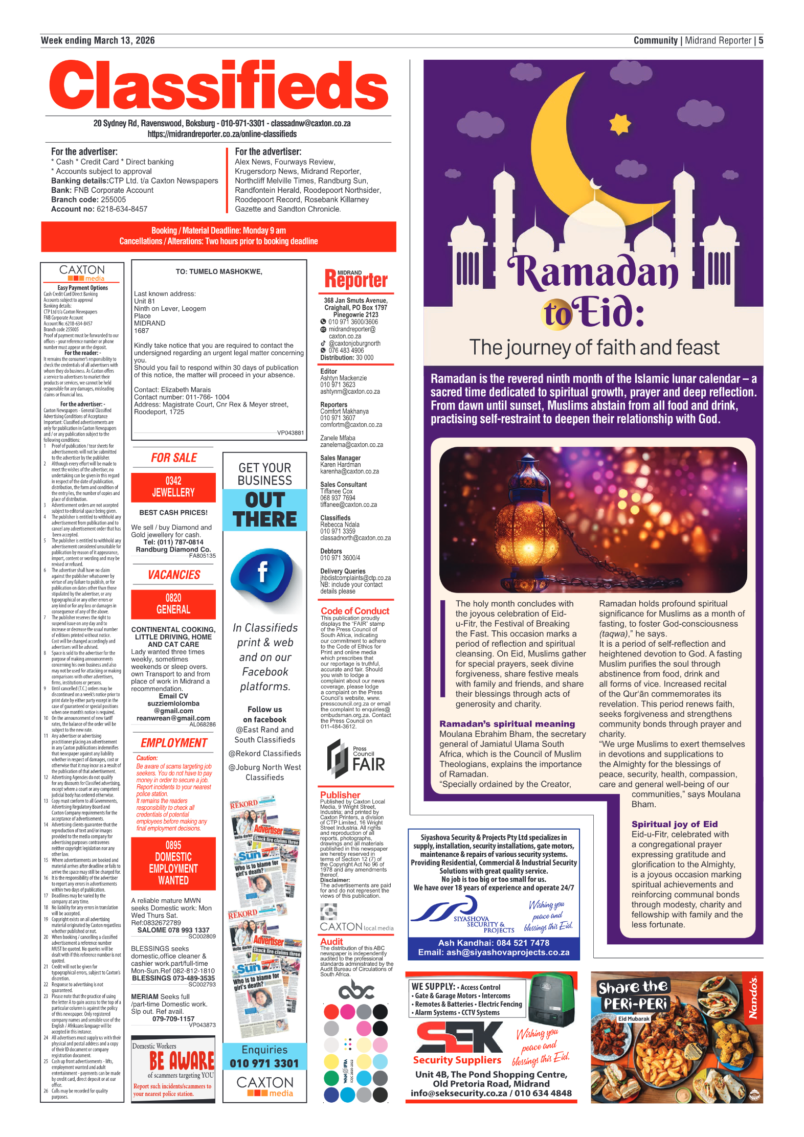 Midrand Reporter 13 March 2026 page 7