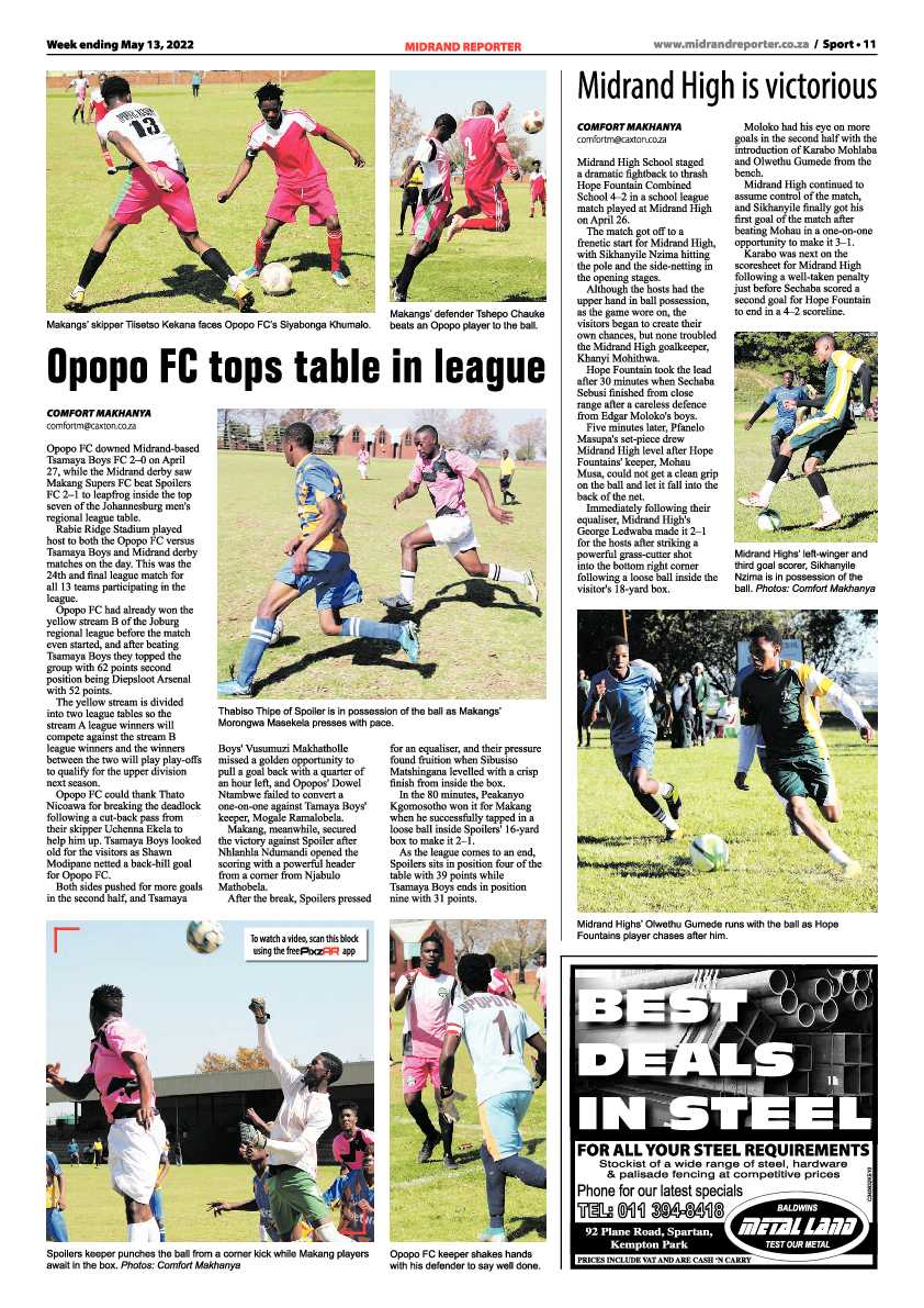Midrand Reporter 13 May 2022 page 11