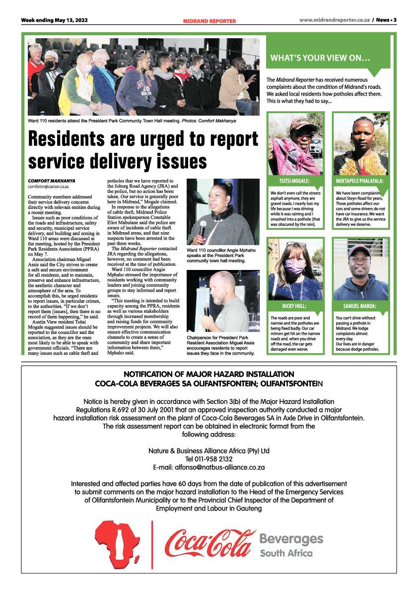 Midrand Reporter 13 May 2022 page 3