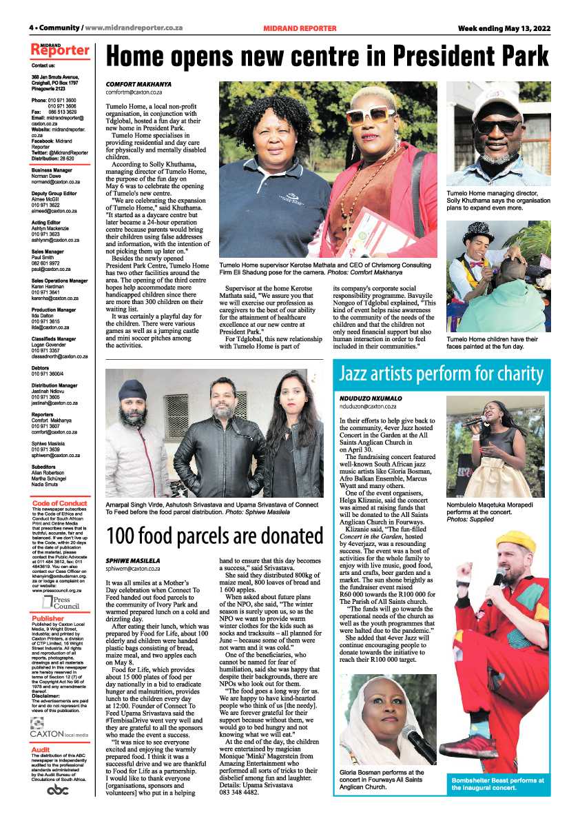 Midrand Reporter 13 May 2022 page 4