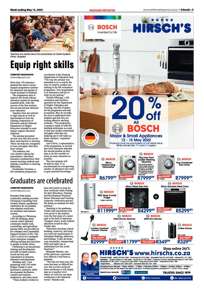 Midrand Reporter 13 May 2022 page 5