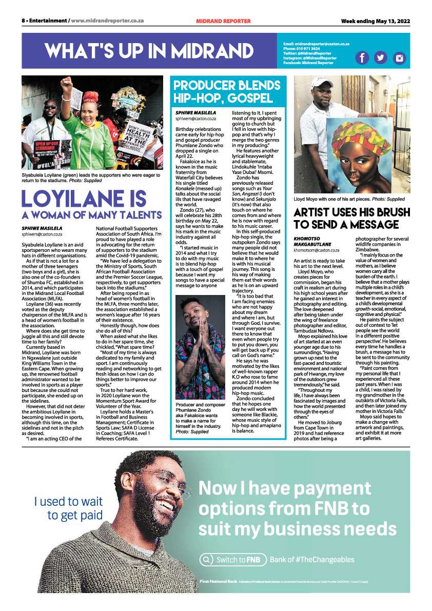 Midrand Reporter 13 May 2022 page 8
