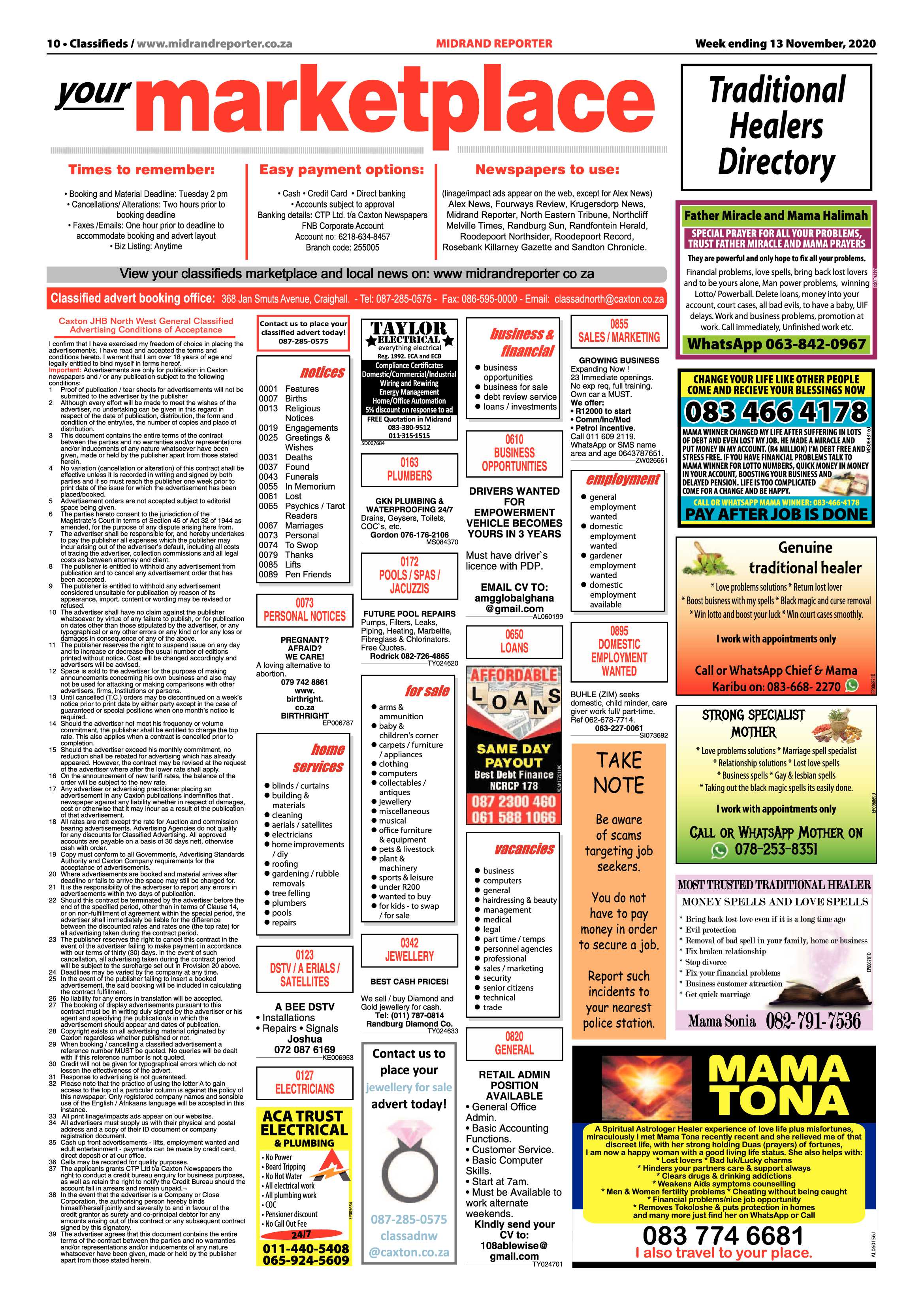 Midrand Reporter 13 November 2020 page 10