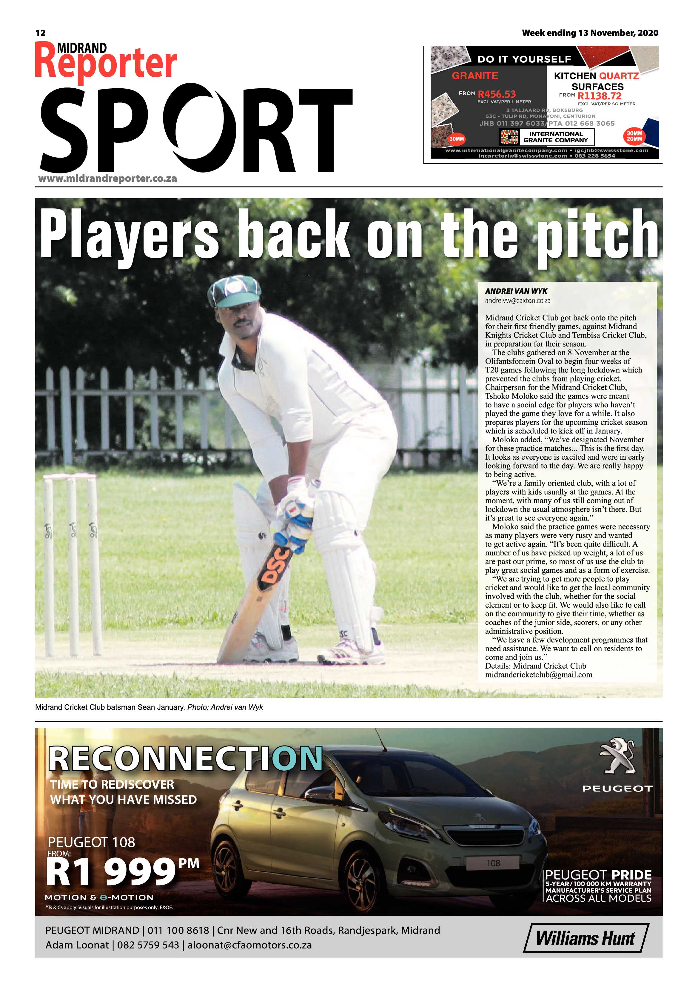 Midrand Reporter 13 November 2020 page 12