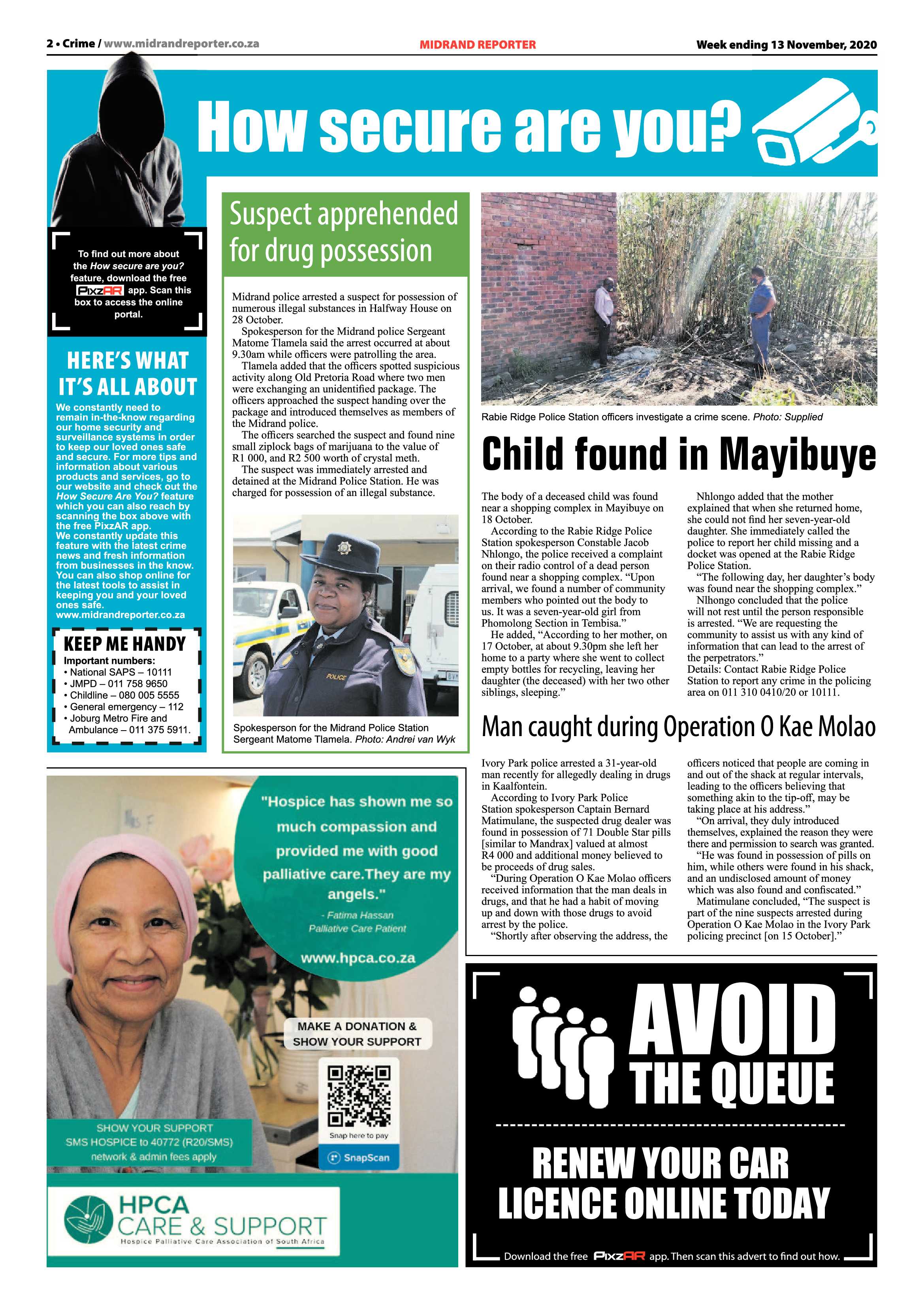 Midrand Reporter 13 November 2020 page 2