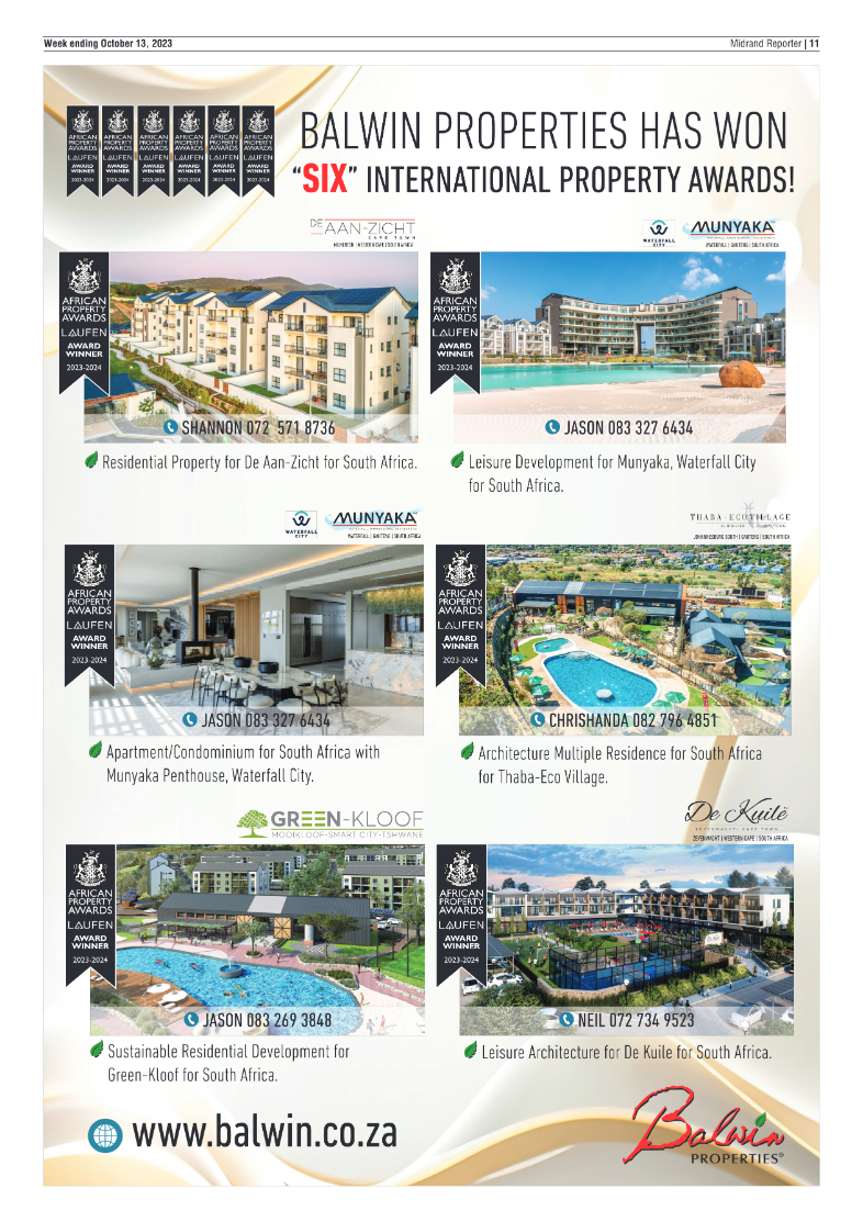 Midrand Reporter 13 October 2023 page 11