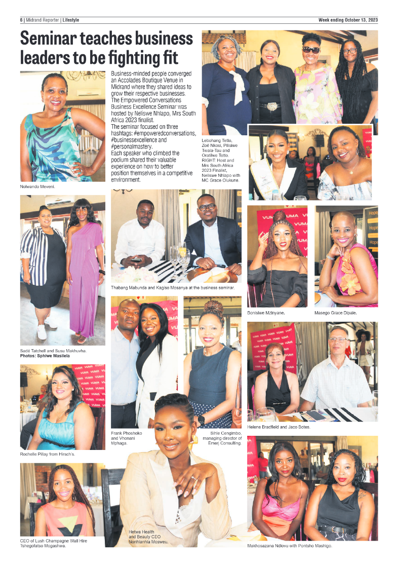 Midrand Reporter 13 October 2023 page 6