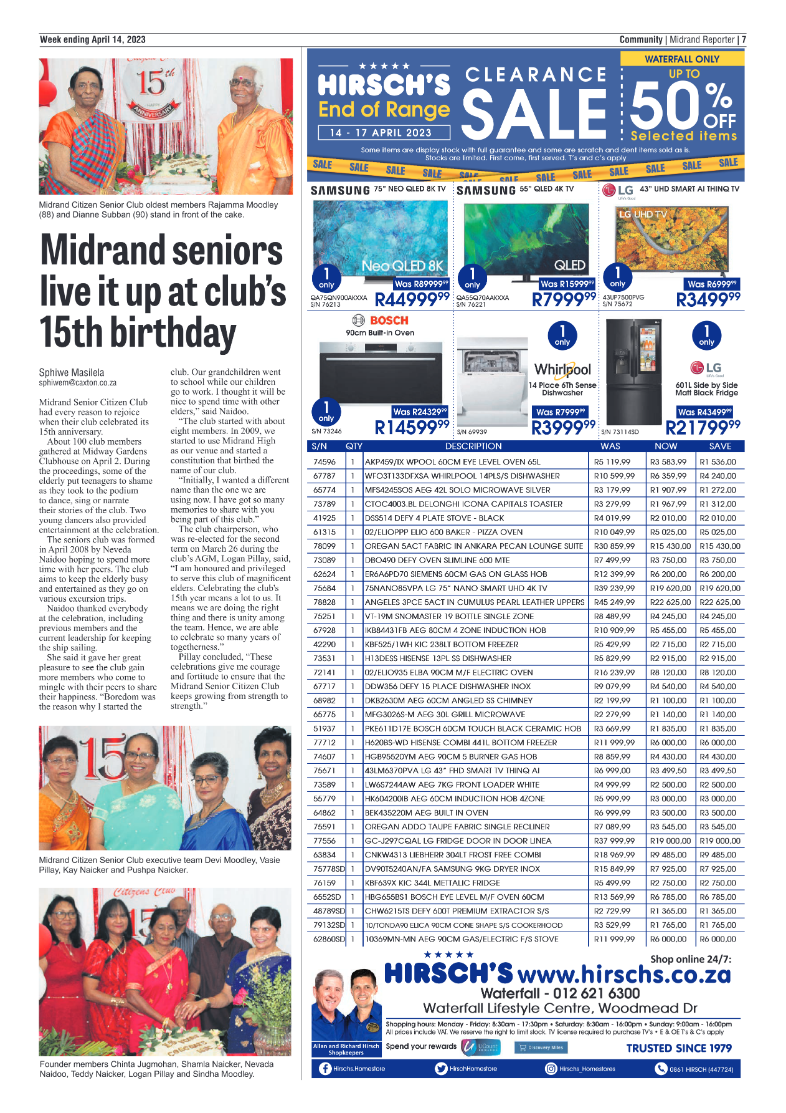 Midrand Reporter 14 April 2023 page 7
