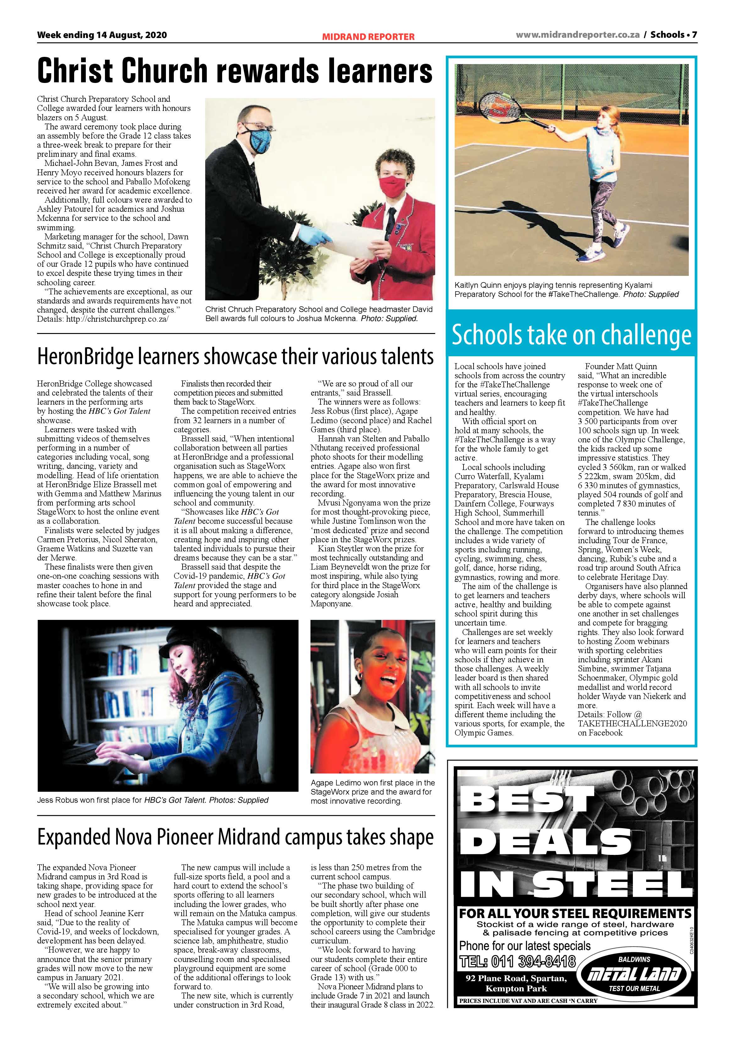 Midrand Reporter 14 August 2020 page 7