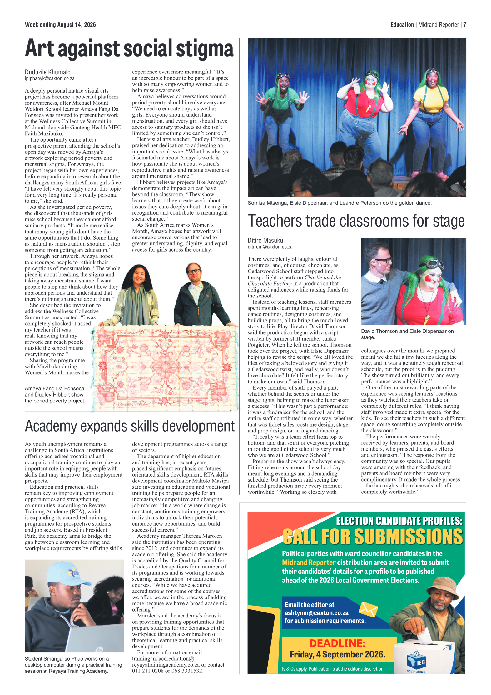 Midrand Reporter 14 August 2026 page 7