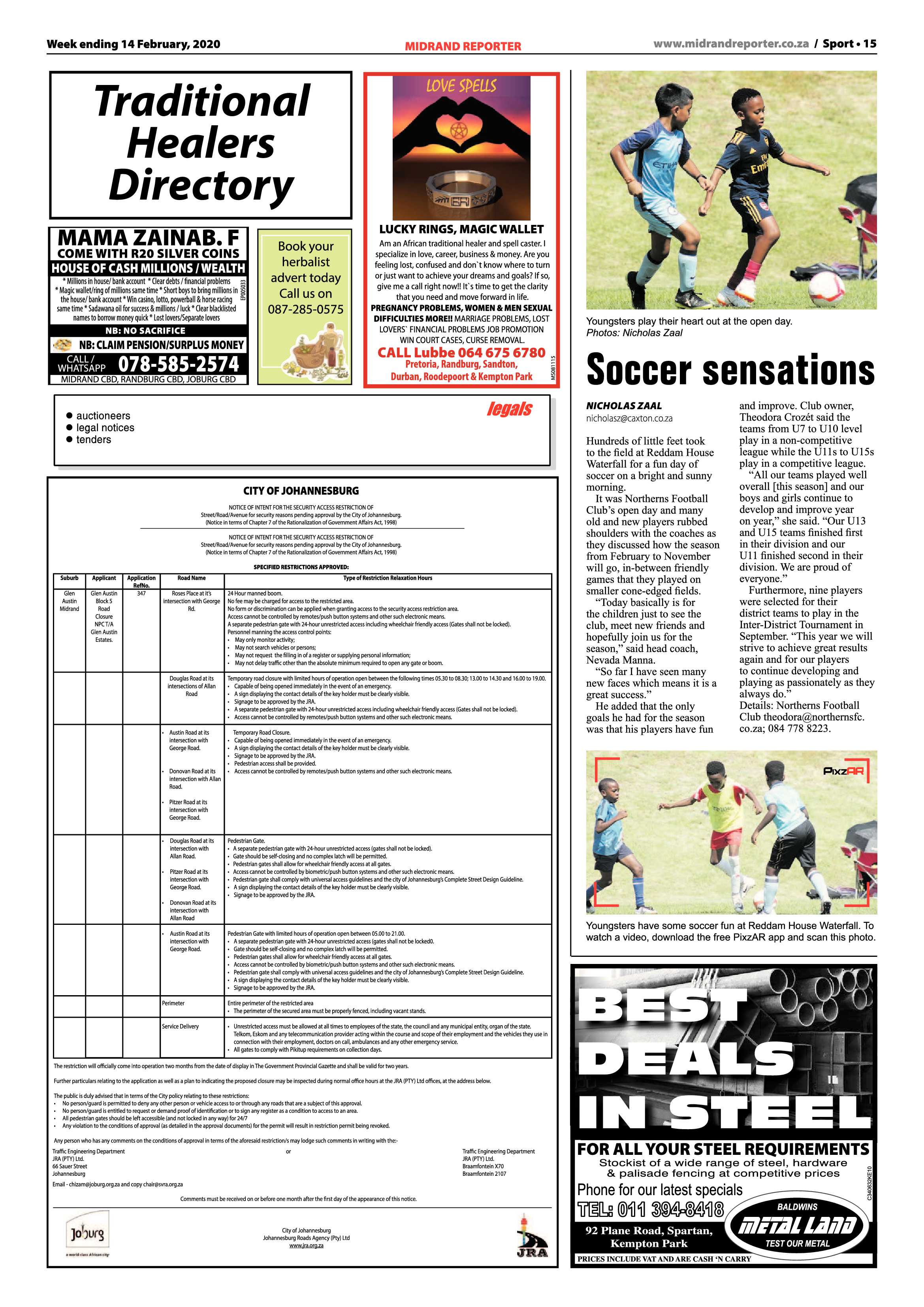 Midrand Reporter 14 February 2020 page 15