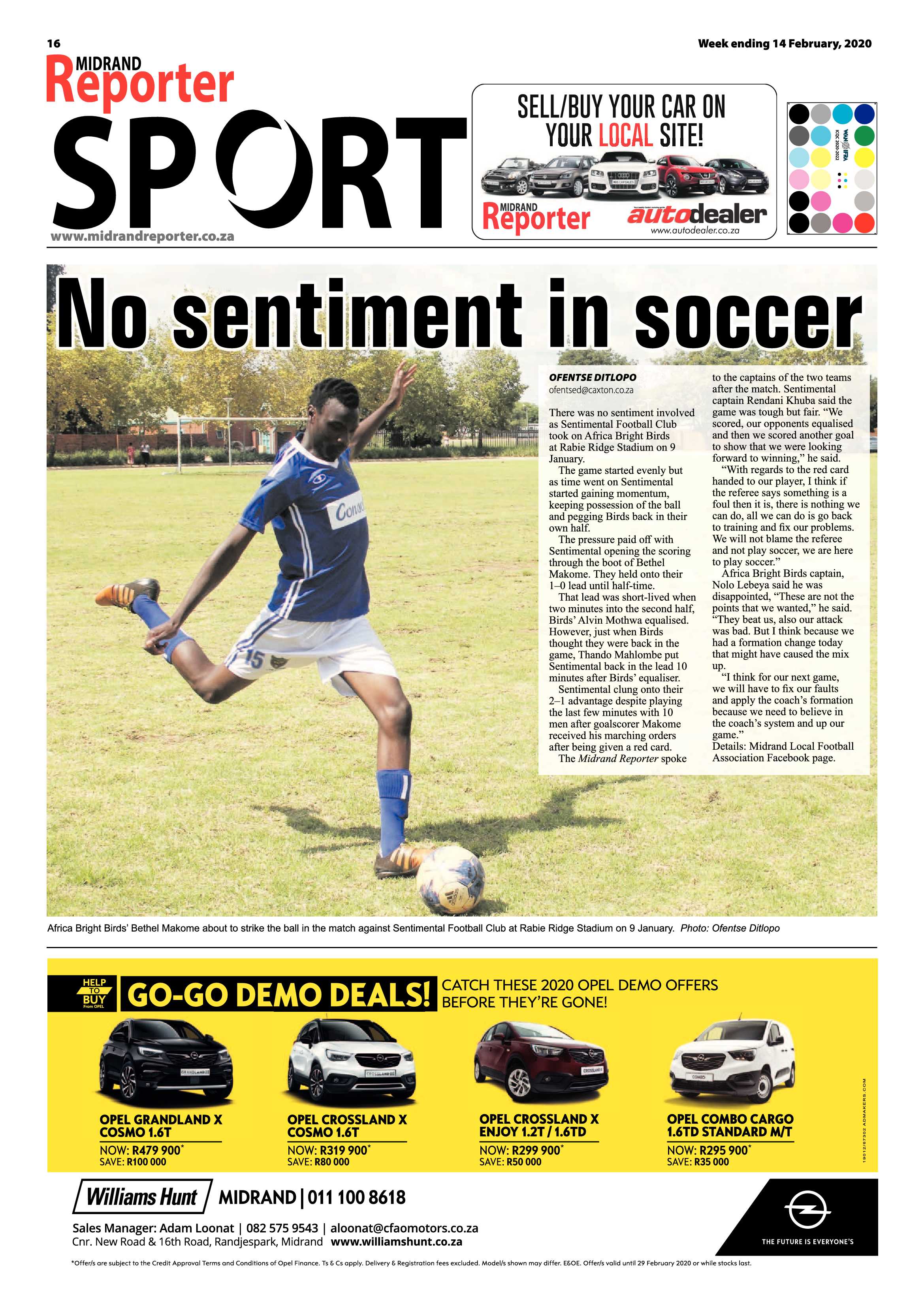 Midrand Reporter 14 February 2020 page 16