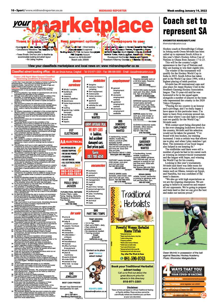 Midrand Reporter 14 January 2021 page 10