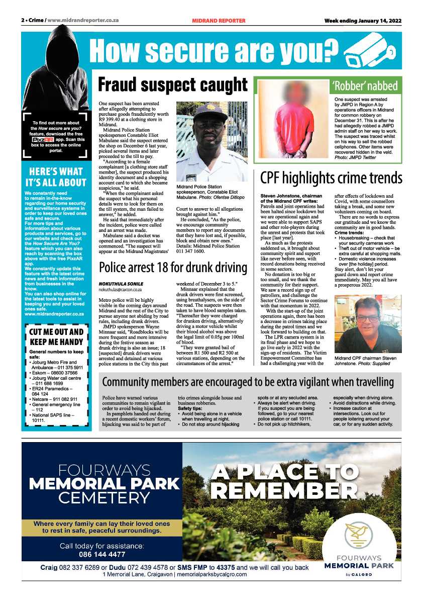 Midrand Reporter 14 January 2021 page 2