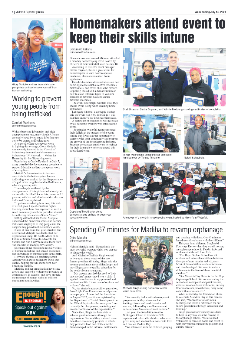 Midrand Reporter 14 July 2023 page 4