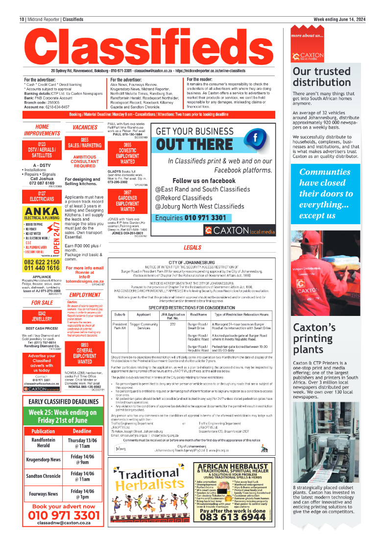 Midrand Reporter 14 June 2024 page 10
