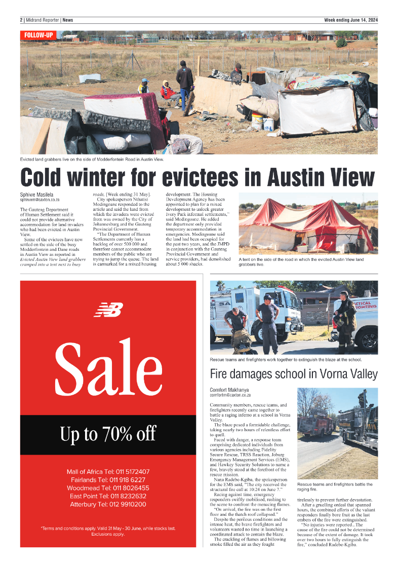Midrand Reporter 14 June 2024 page 2