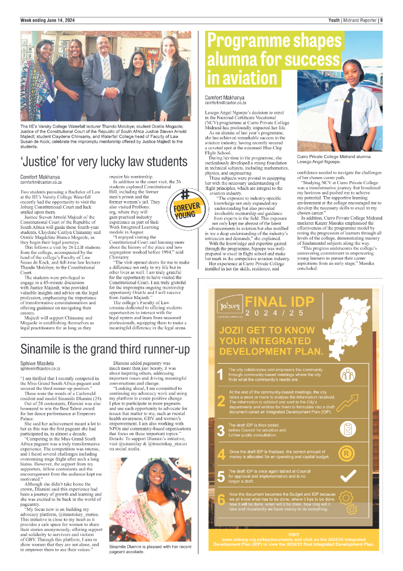 Midrand Reporter 14 June 2024 page 9