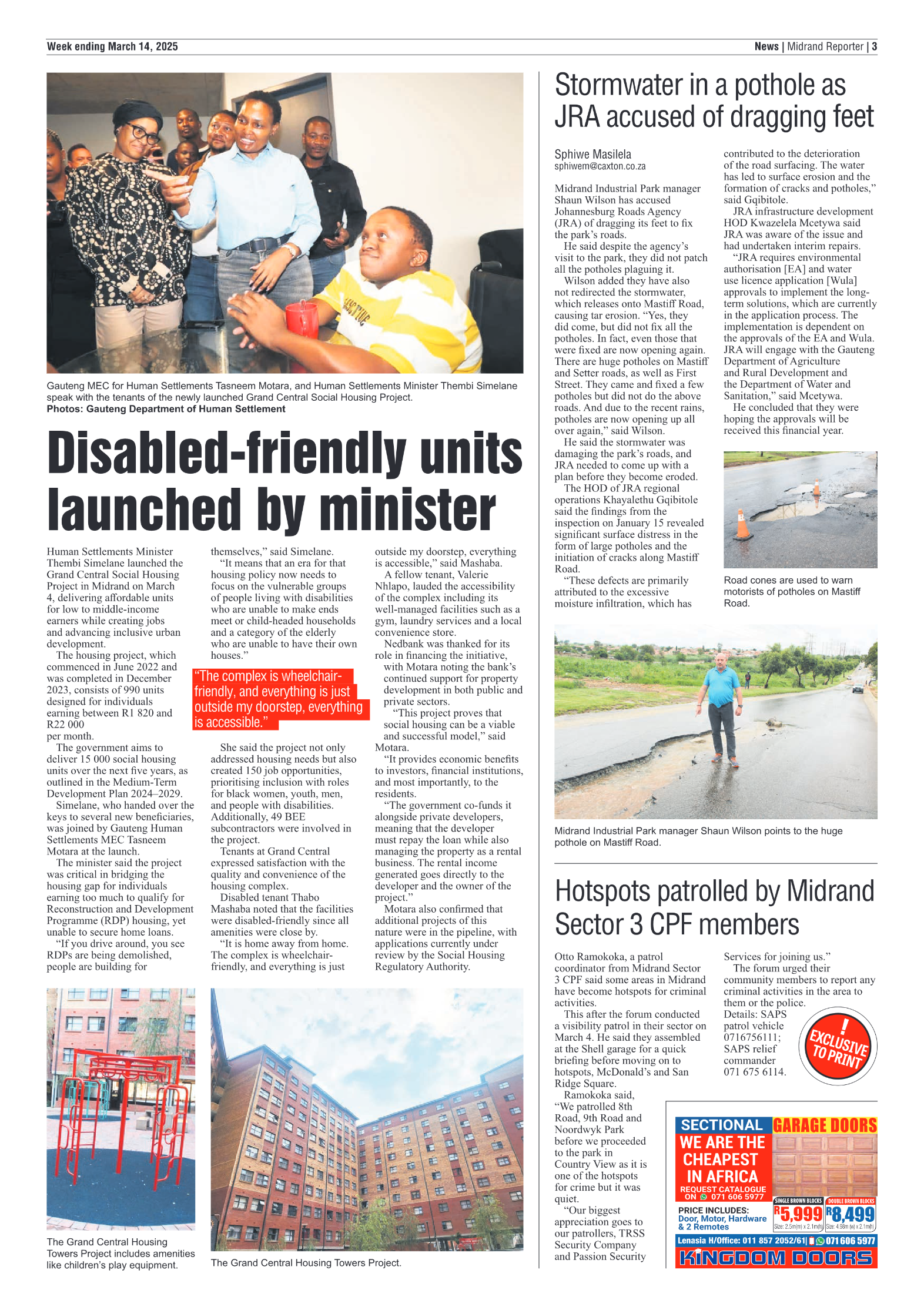 Midrand Reporter 14 March 2025 page 5