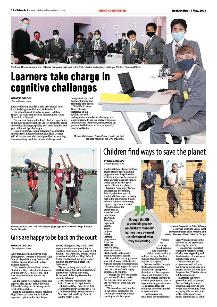 Midrand Reporter 14 May 2021 page 12