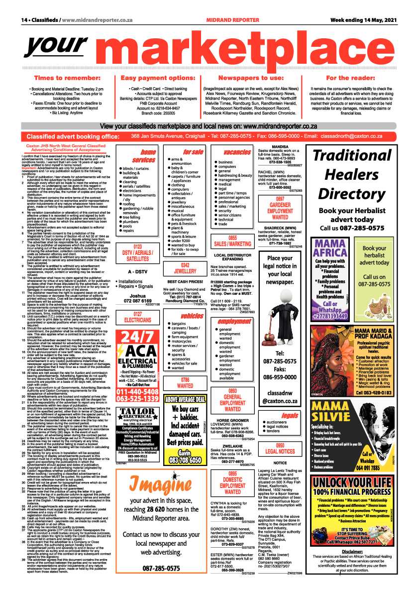 Midrand Reporter 14 May 2021 page 14