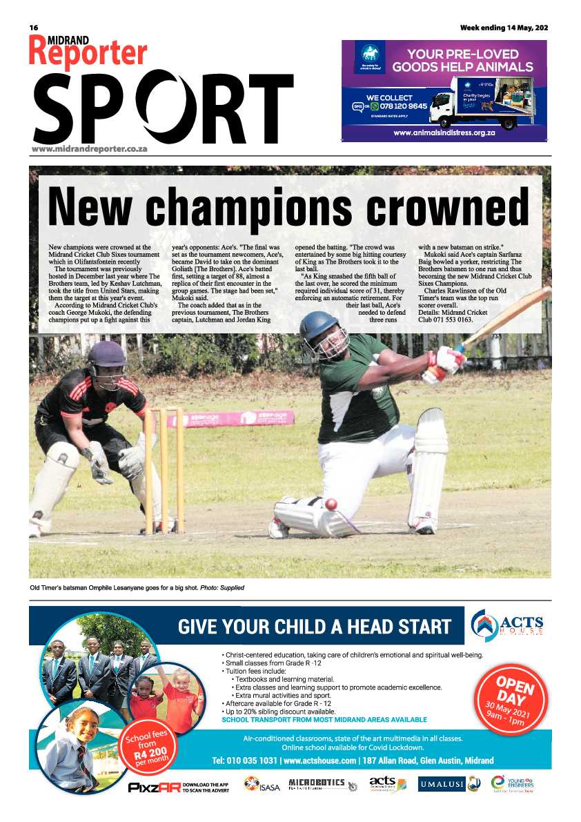 Midrand Reporter 14 May 2021 page 16