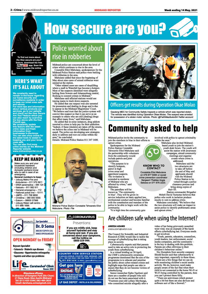 Midrand Reporter 14 May 2021 page 2