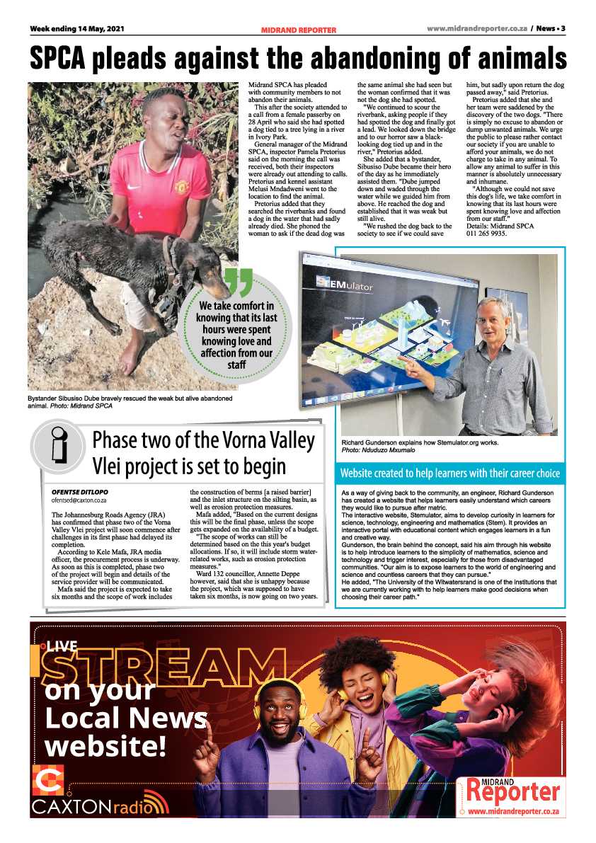 Midrand Reporter 14 May 2021 page 3