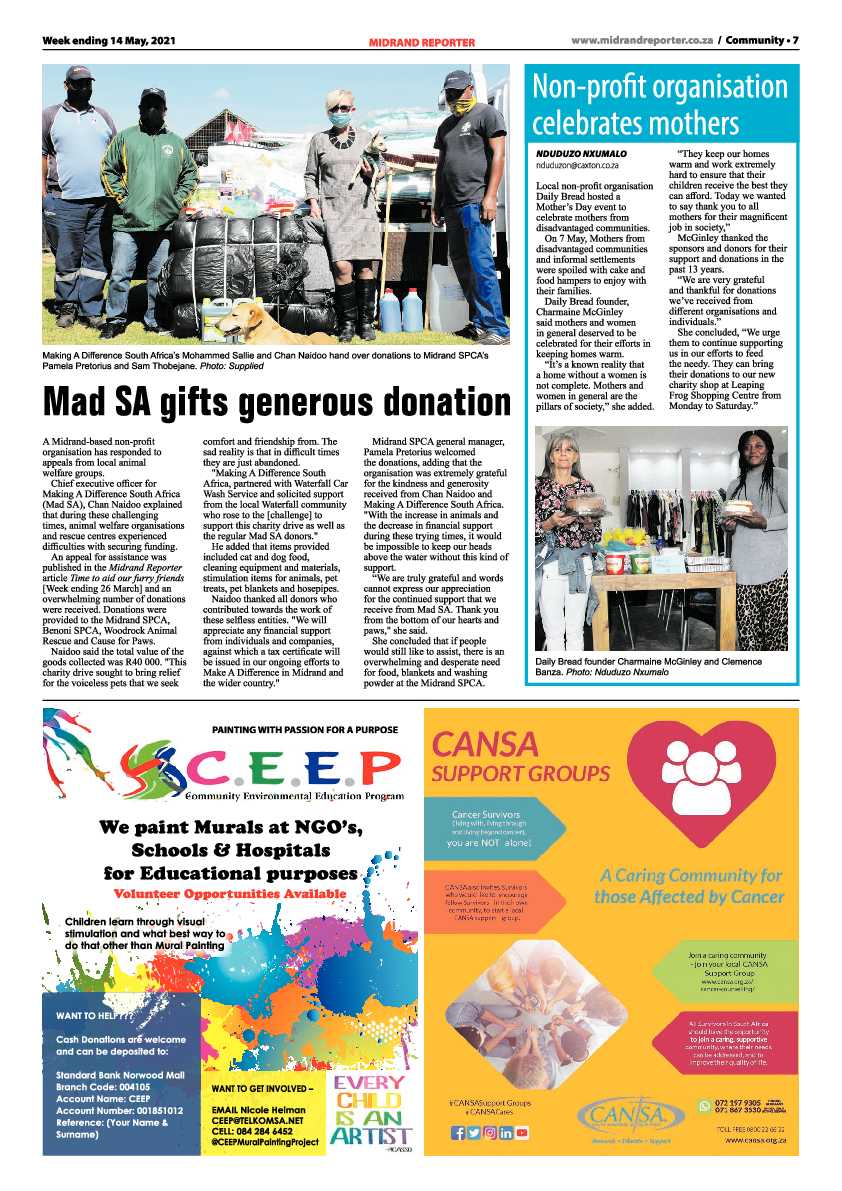 Midrand Reporter 14 May 2021 page 7