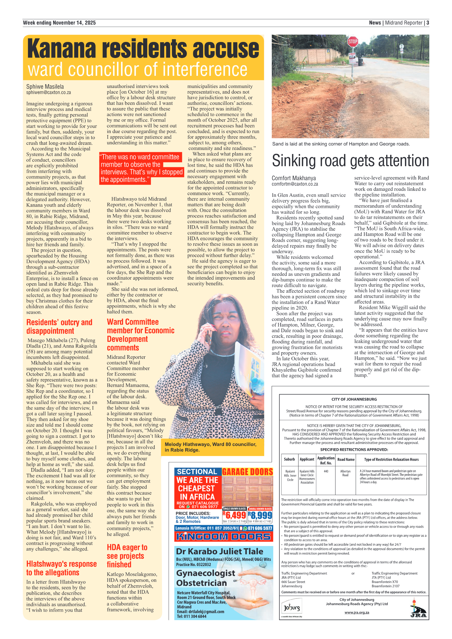 Midrand Reporter 14 November 2025 page 5