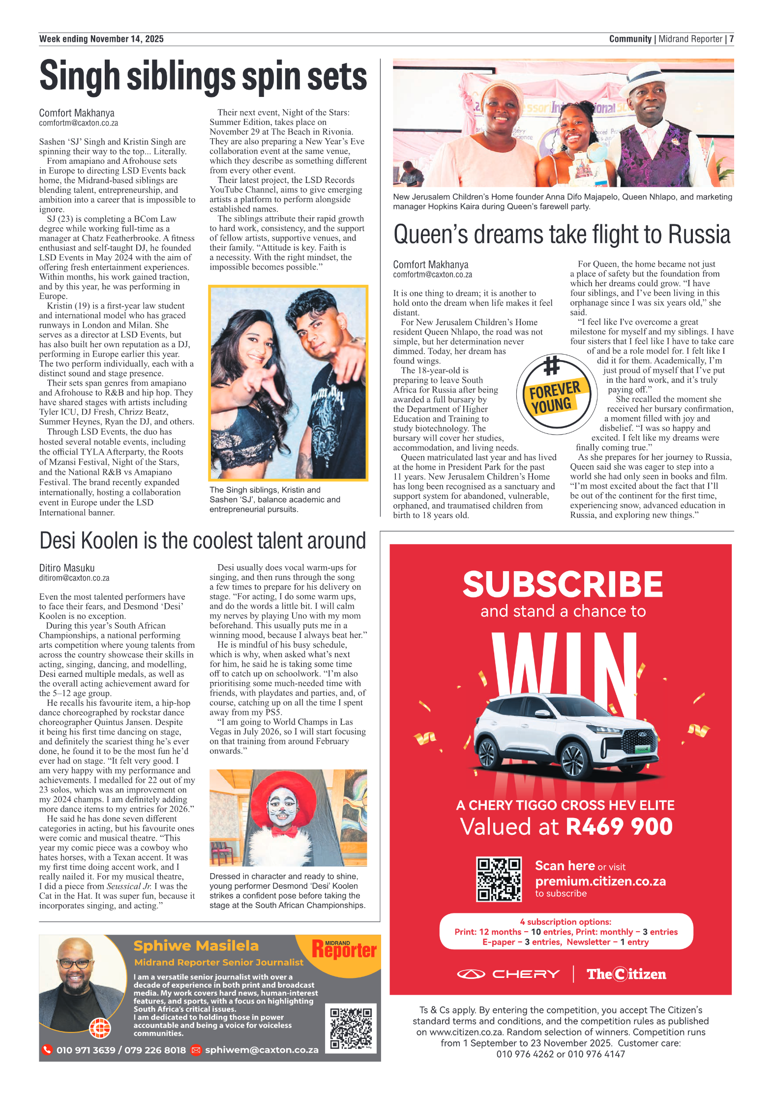 Midrand Reporter 14 November 2025 page 9